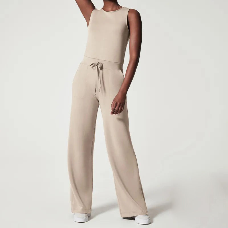 Naisten Rento Jumpsuit Vyötärönauha Polyesteri-1