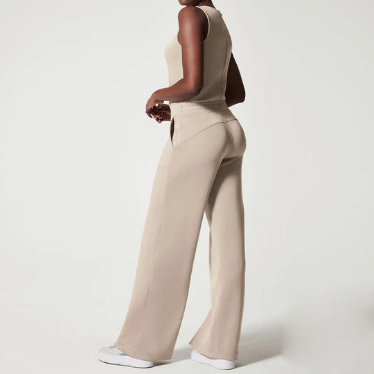 Naisten Rento Jumpsuit Vyötärönauha Polyesteri-3
