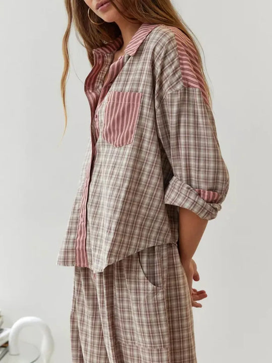 Naisten Pyjama Fleecemateriaalista Mukava Yöasu 1