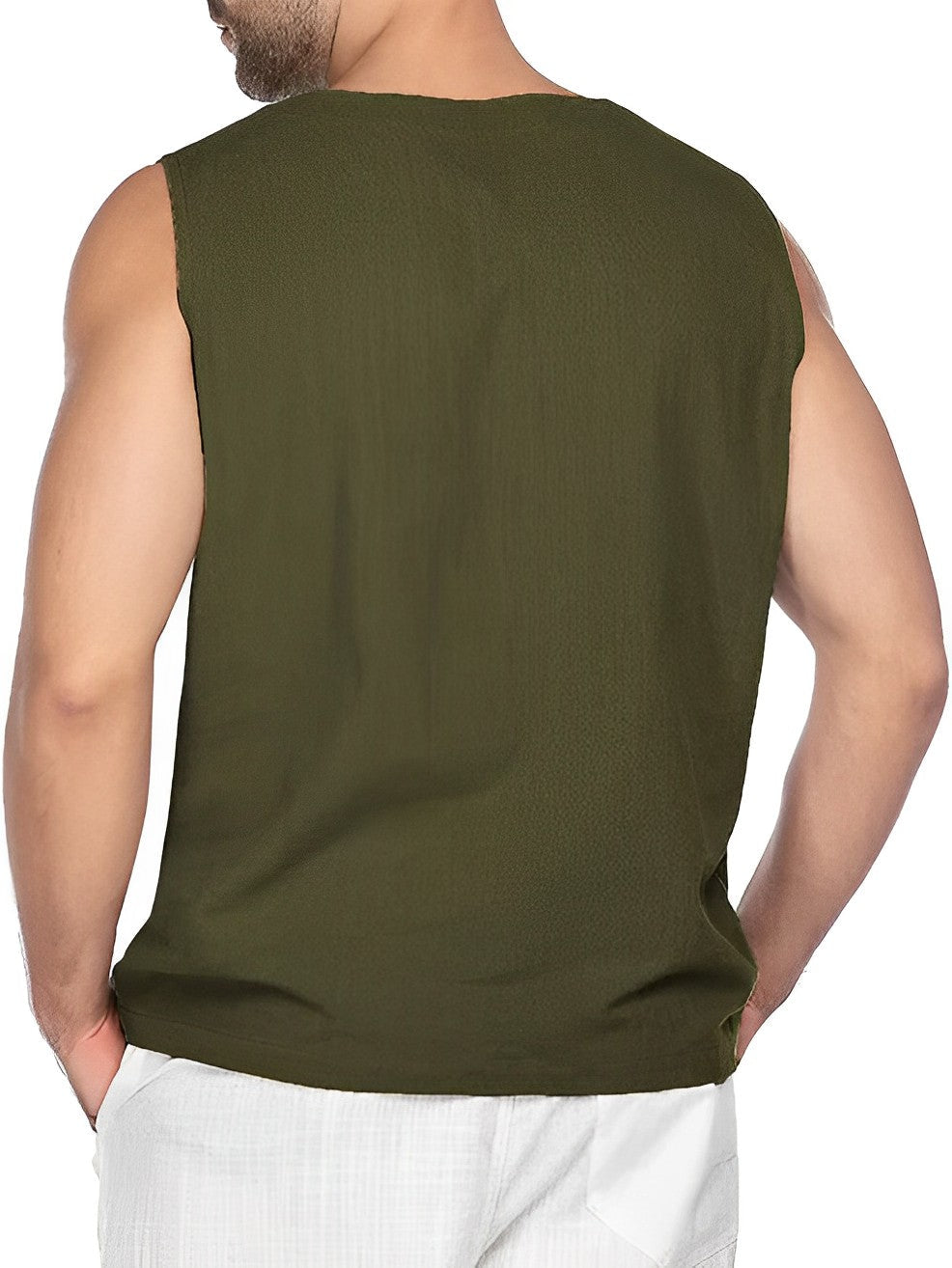 Miesten Tanktop Yksinkertainen Hengittävä Puuvilla 2