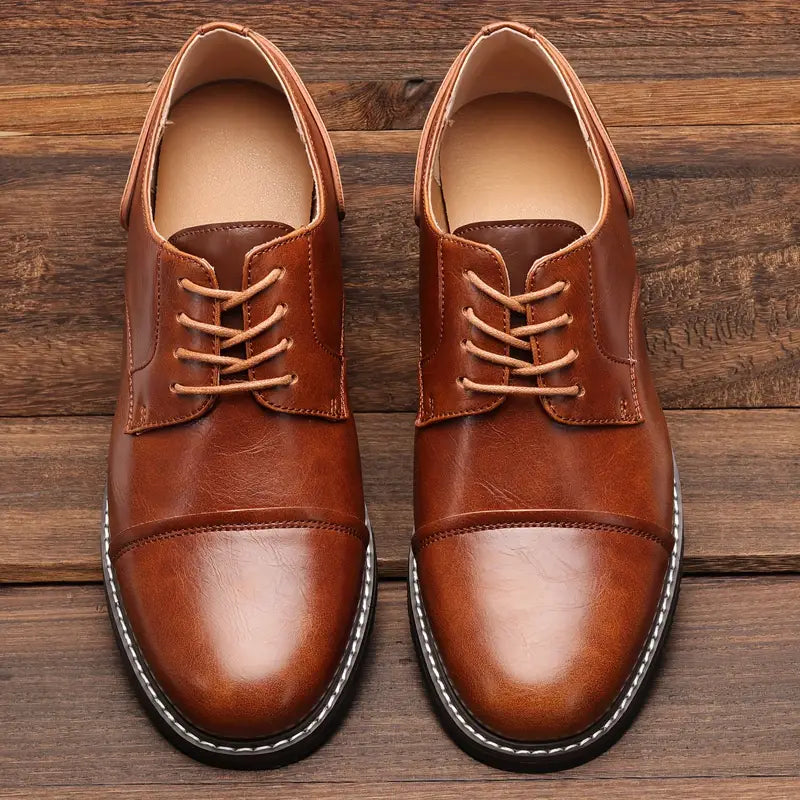 Variant image for Miesten Derby-kengät Vintage Nahka Klassinen Tyylikäs-1