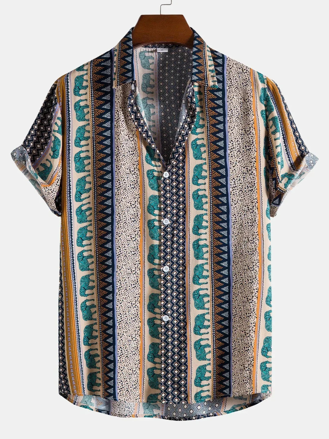 Variant image for Miesten T Paita Vintage-tyylinen Rento Puuvilla-19