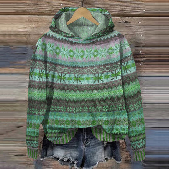 Naisten Huppari Moderni Fleece Puuvilla 2