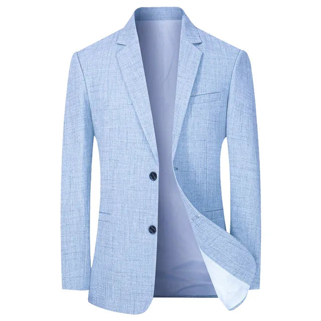 Miesten Puku Blazer Ajaton Polyesteri 1