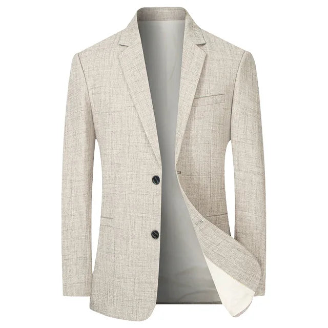 Miesten Puku Blazer Ajaton Polyesteri 2