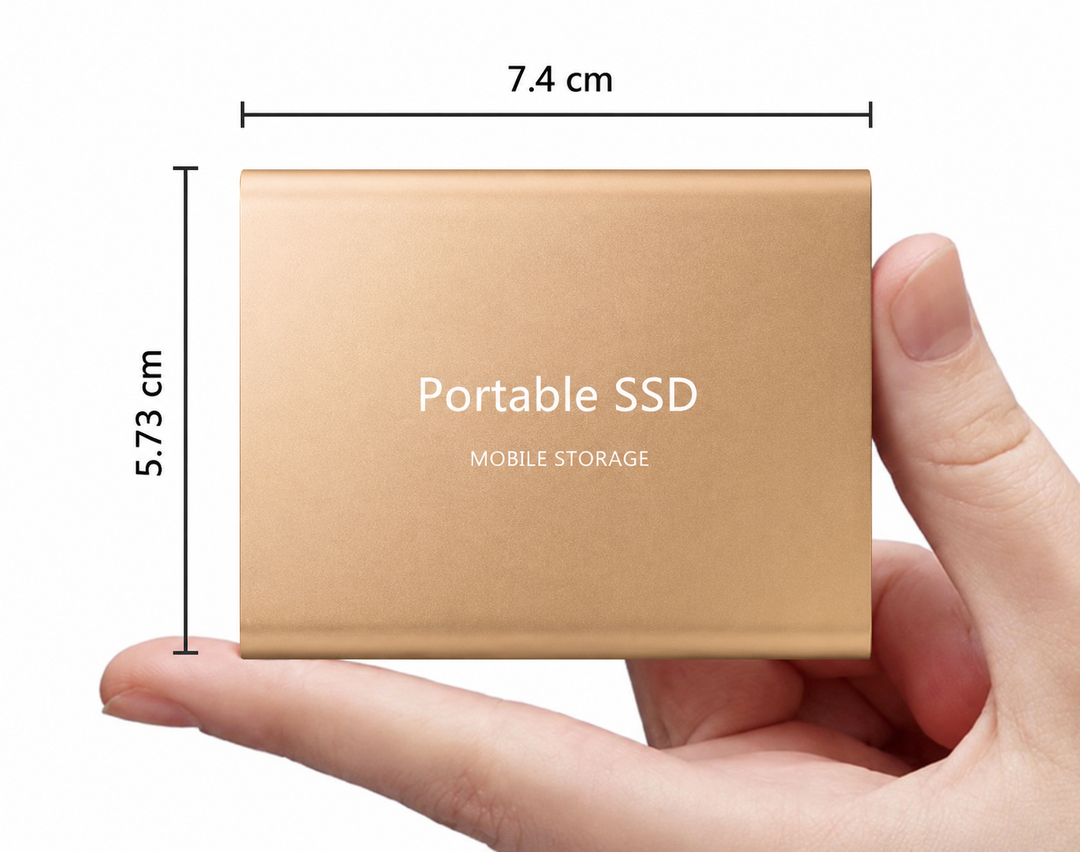 Ulkoinen SSD kiintolevy Kompakti Portable 2 Tt