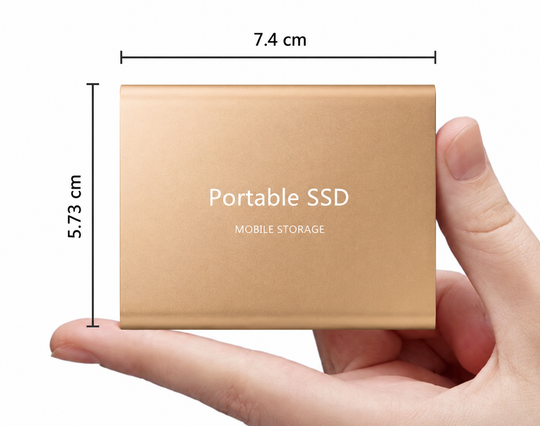 Ulkoinen SSD kiintolevy Kompakti Portable 2 Tt
