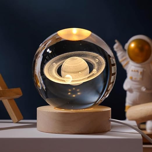 3D-Kristallipallo LED-Valolla, Maaginen Tunnelma Decor 4