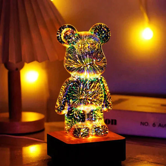 Lasten 3D-efekti Ilotulituskarhuvalaisin Monivärinen LED-1