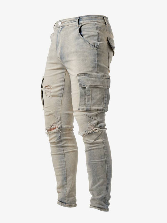 Variant image for Miesten Lajihousut Moderni Slim Fit Korkealaatuinen Puuvilla Elastaani-12