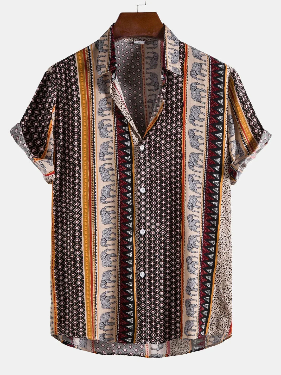 Variant image for Miesten T Paita Vintage-tyylinen Rento Puuvilla-11