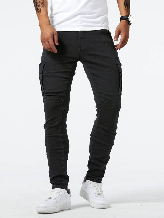 Miesten Lajihousut Moderni Slim Fit Korkealaatuinen Puuvilla Elastaani-6
