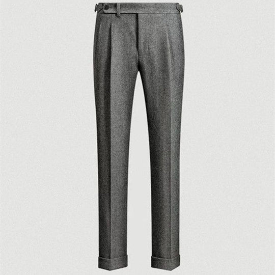 Miesten Rento Tweed-Housut Moderni Istuvuus Kestävä Materiaali 2