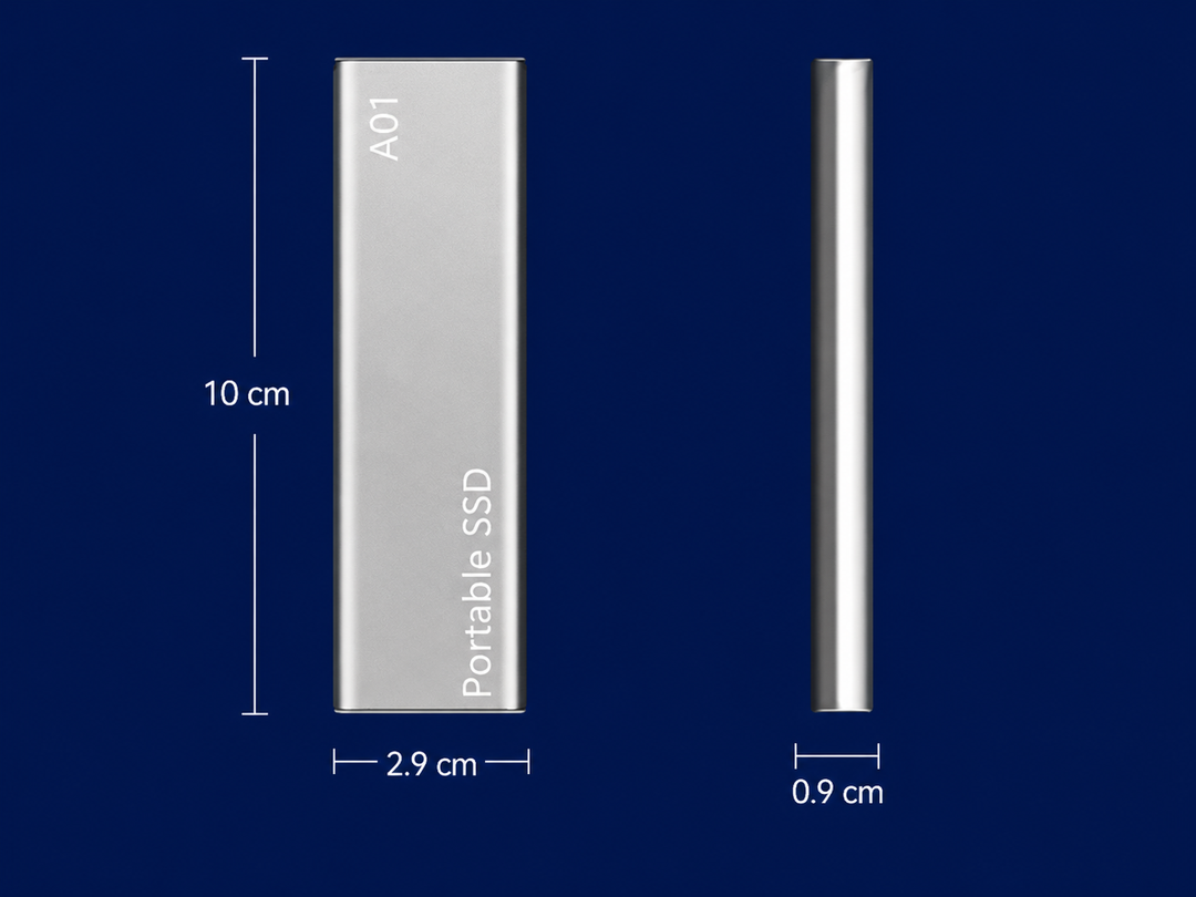 Ulkoinen Kiintolevy 4TB USB C Kannettava Muotoilu
