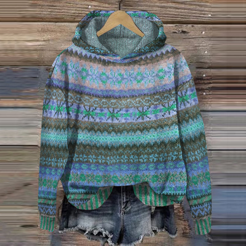 Naisten Huppari Moderni Fleece Puuvilla 3