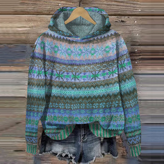 Naisten Huppari Moderni Fleece Puuvilla 3