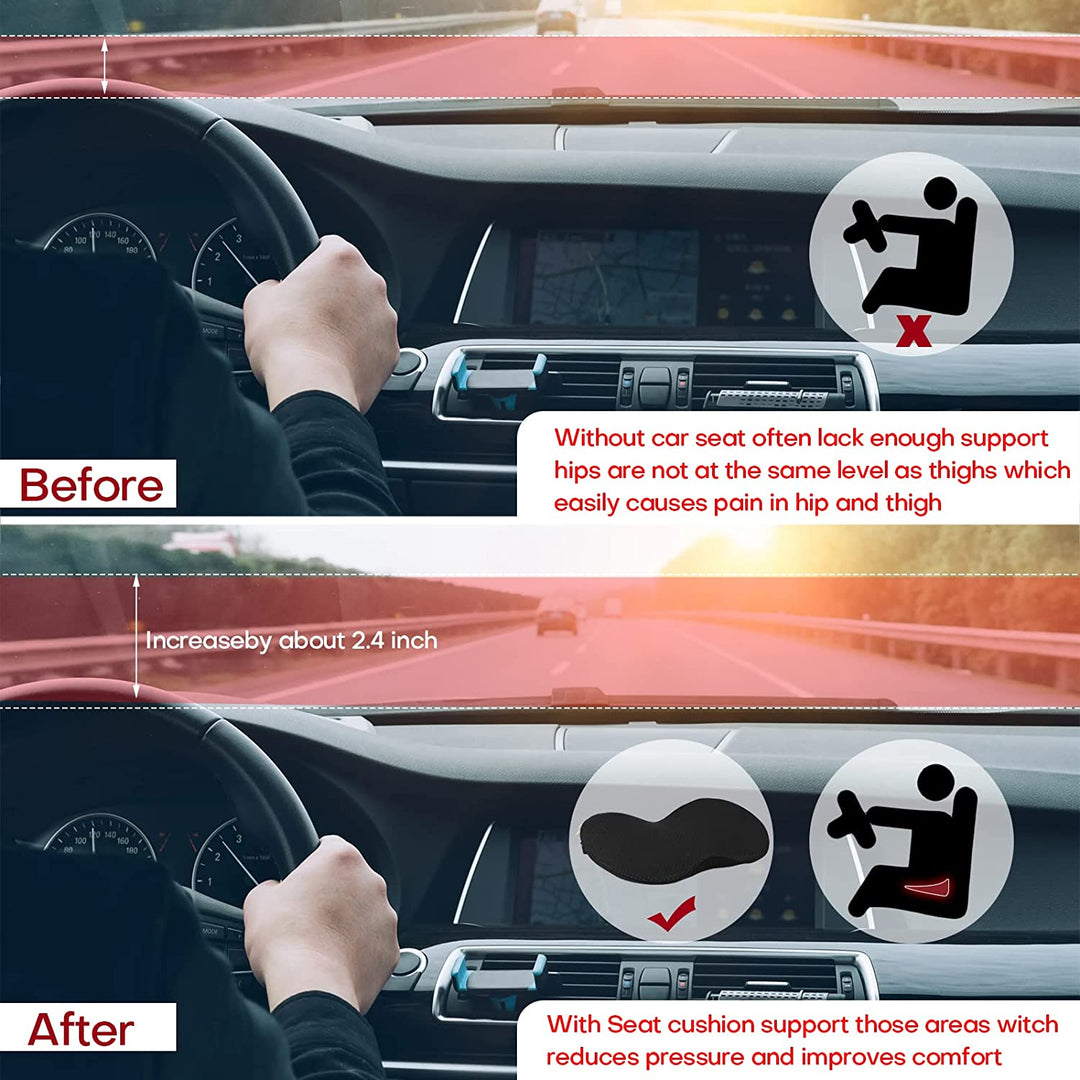 Aikuisille suunnattu Ortopedinen Istuintyyny Matkustamiseen 7