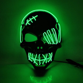 Aikuisten LED-valaistu Naamio Kolmella Valaistustilalla 1