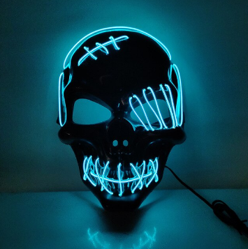 Aikuisten LED-valaistu Naamio Kolmella Valaistustilalla 3