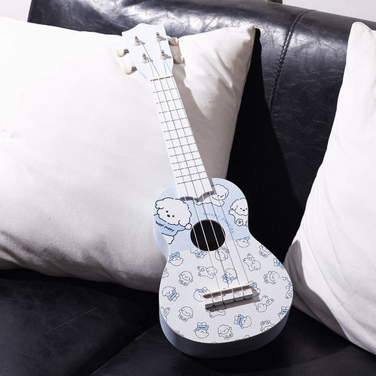 Aikuisten Ukulele Sarjakuvateemalla Leikkisä Design 2