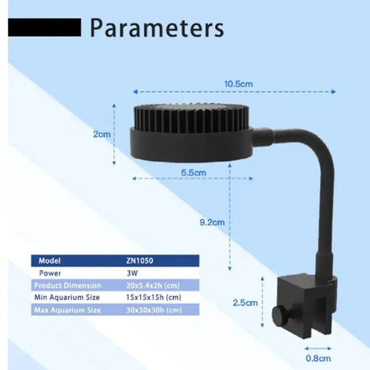 Akvaariovalaistus LED-lamppu M1 Kompakti Design 3