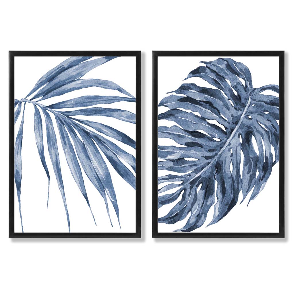 Akvarellikehyssarja Blue Monstera Papyrus 0