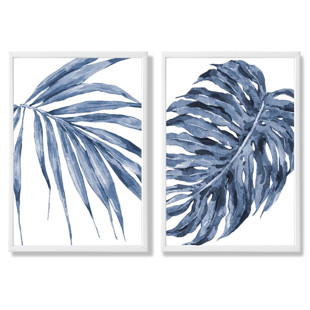 Akvarellikehyssarja Blue Monstera Papyrus 3