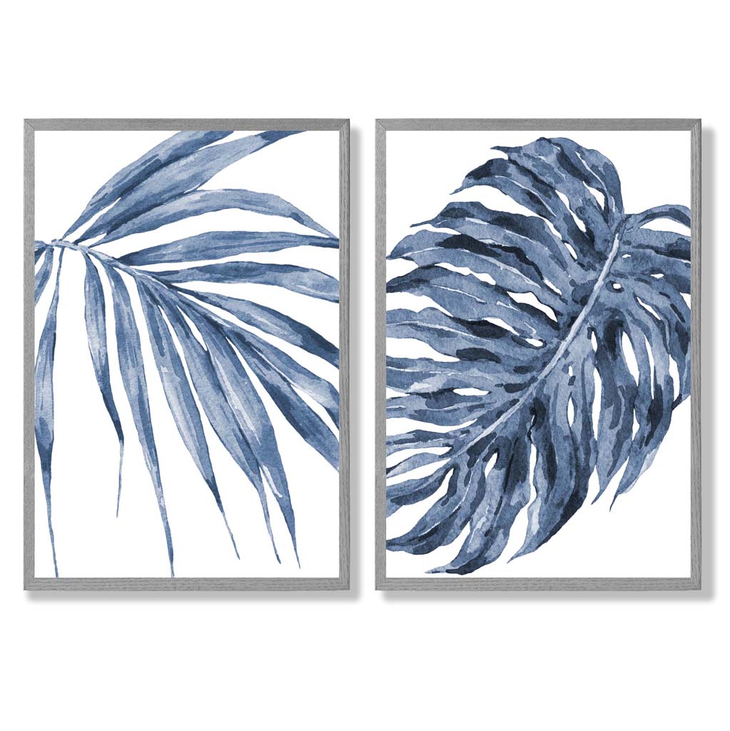 Akvarellikehyssarja Blue Monstera Papyrus 5