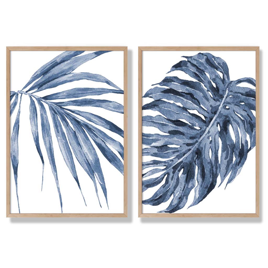 Akvarellikehyssarja Blue Monstera Papyrus 6