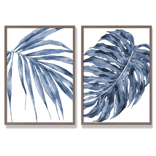 Akvarellikehyssarja Blue Monstera Papyrus 7