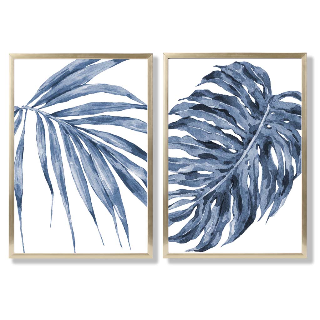 Akvarellikehyssarja Blue Monstera Papyrus 8