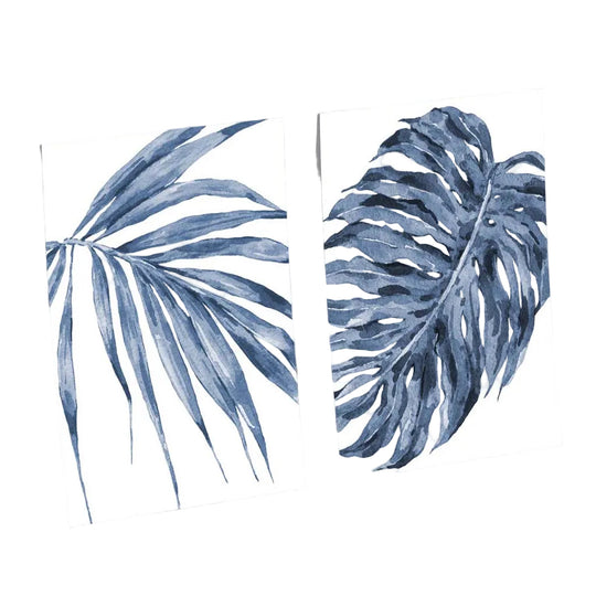 Akvarellisarja: Blue Monstera Papyrus Taidevedokset 0