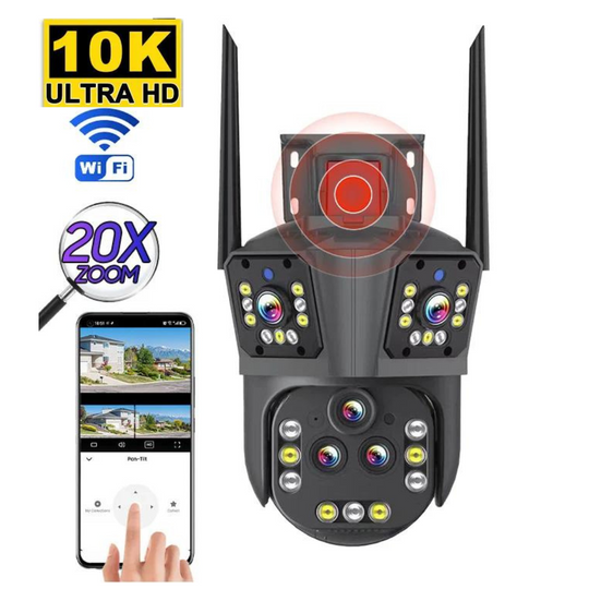 Älykäs WiFi-Turvakamera 20MP 20x Zoom 360° Liikkeentunnistus 0