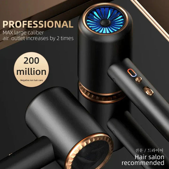 Ammattimainen Hiustenkuivaaja 2400W Ionitekniikalla 4