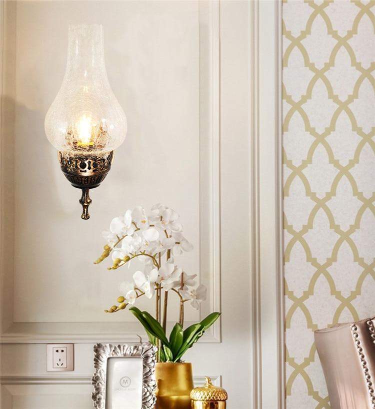 Antiikkinen Seinälampu Vintage-tyyliin Öljylamppu 2