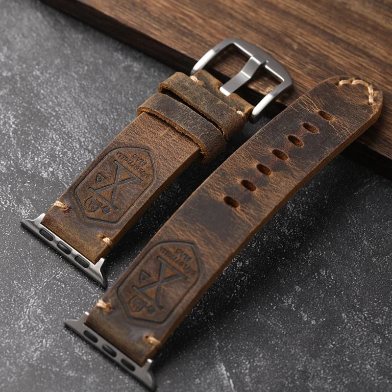 Apple Watch Ranneke Käsintehty Nahka 2