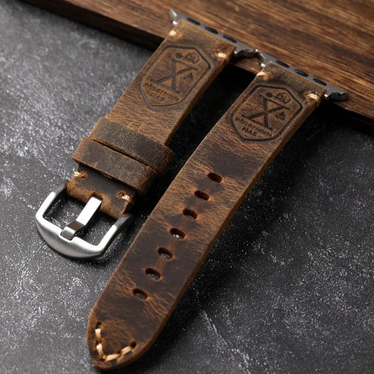 Apple Watch Ranneke Käsintehty Nahka 5