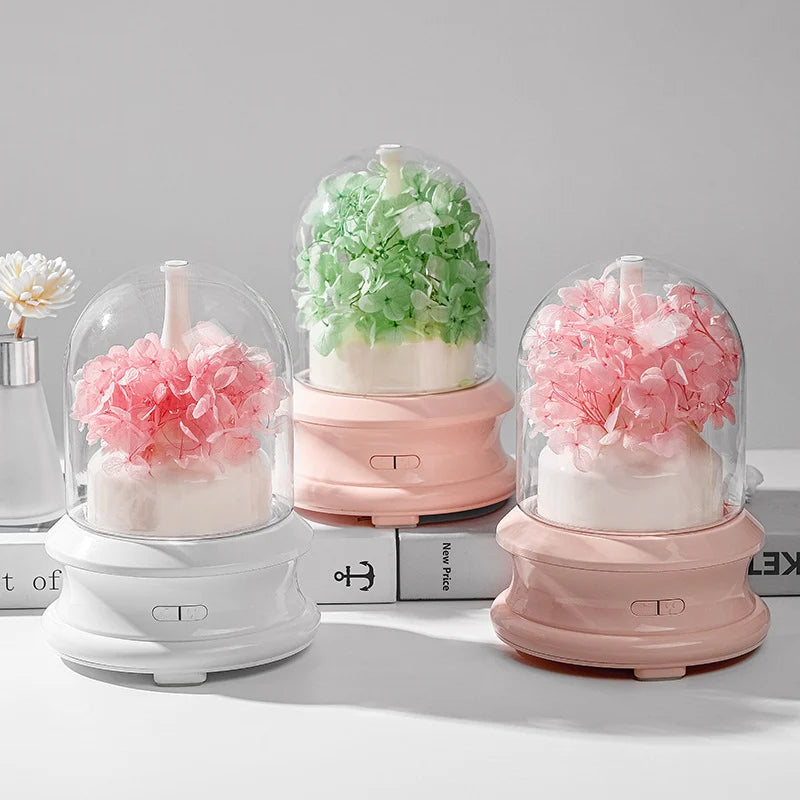 Aromadiffuusori LED-valaistuksella ja suihkutoiminnolla 1