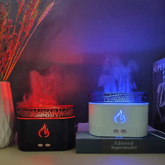 Aromaterapiadiffuusori Laavalamppu-tyylillä 200 ml 4