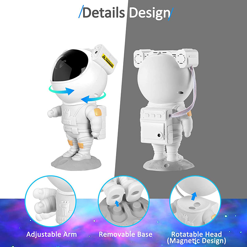 Astronautti LED-projektori 360° Kääntyvällä Päällä Moderni Tunnelmanluoja 5