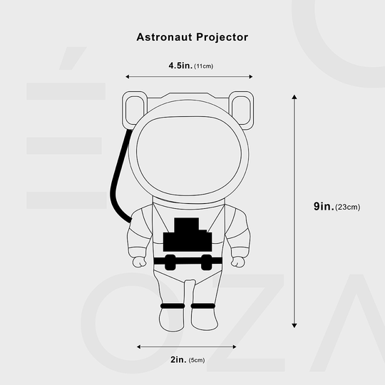 Astronautti LED-projektori 360° Kääntyvällä Päällä Moderni Tunnelmanluoja 7