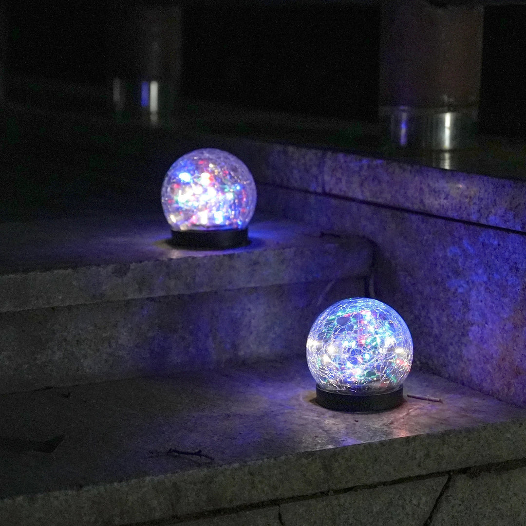 Aurinko-LED-puutarhavalo Värinvaihdolla Säänkestävä Energiansäästövalaisin 1