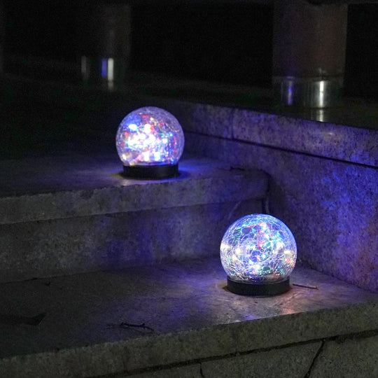 Aurinko-LED-puutarhavalo Värinvaihdolla Säänkestävä Energiansäästövalaisin 1