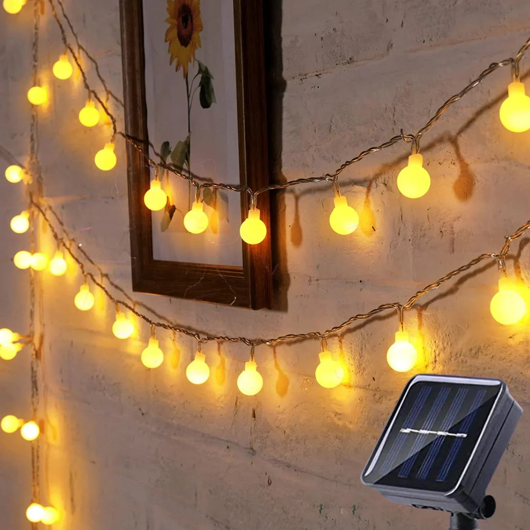 Aurinkoenergialla Toimivat Juhlavalaistukset LED Valot 0