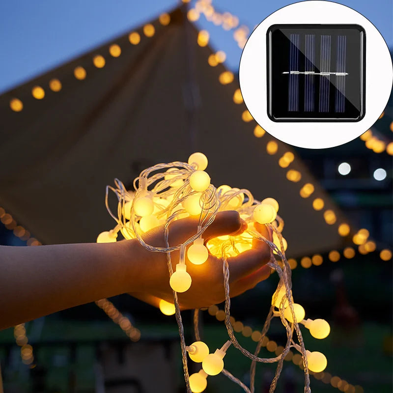Aurinkoenergialla Toimivat Juhlavalaistukset LED Valot 1