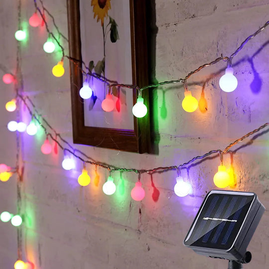 Aurinkoenergialla Toimivat Juhlavalaistukset LED Valot 2
