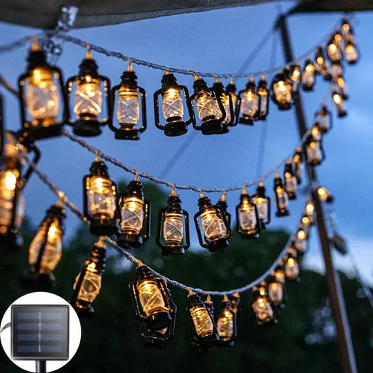 Aurinkoenergialla Toimivat LED-Valosarjat Liekkiefektillä 3