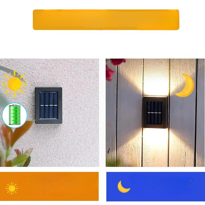 Aurinkoenergialla toimiva Patioseinävalaisin Moderni 6