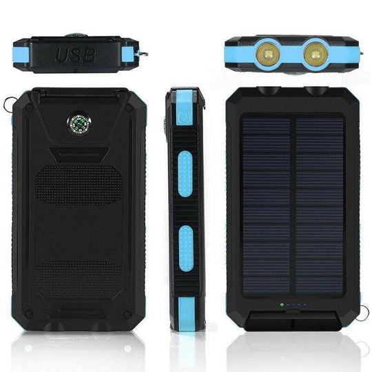 Aurinkoenergiapankki 300 000 mAh LED-valolla 1