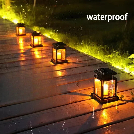 Aurinkokäyttöinen LED-Kynttilävaikutteinen Ulkovalaistus Ripustettavalla Designilla 4